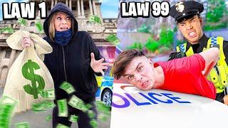 BREAKING 100 RULES IN 24 HOURS!! *arrested*