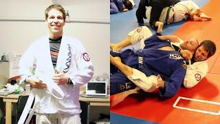 FAIXA PRETA FINGE QUE É FAIXA BRANCA DE JIU JITSU E AMASSA TODO MUNDO