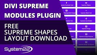 Divi Supreme Modules Free Supreme Shapes Layout Download 