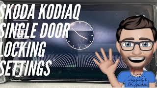 Single Multi Door Opening Skoda Kodiaq, Skoda bolero, how 222's & guides Skoda help