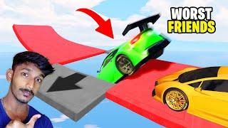 Awesome stunt race  Vera level fun with Friends  GTA 5 Stunt Race in Tamil