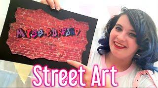 How to make Graffiti Name Art in Art Club with Miss Burford