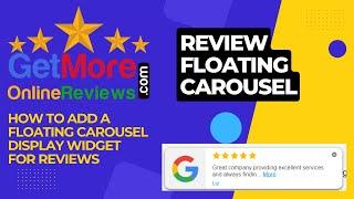 How to Add a Floating Carousel Display Widget for Reviews