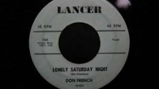 Don French - Lonely saturday night