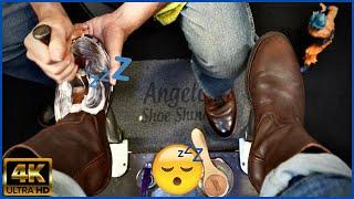 Experience The Art of Shoe Shine | Angelo Shoe Shine ASMR