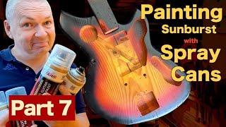 How to Paint a 3 tone sunburst with spray cans