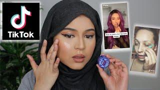 TESTING VIRAL TIKTOK MAKEUP HACKS | FULL FACE OF HACKS | MAKEUP CHALLENGE