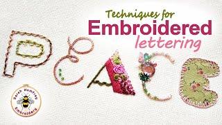 5 different ways you can stitch beautiful embroidered lettering