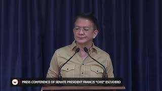 Press Conference of Senate President Francis "Chiz" Escudero (July 19, 2024)