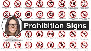 Prohibition Signs | Health and Safety at Work | Animated with Voice