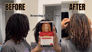 Color Oops On Locs! How To Remove Jet Black Hair Dye