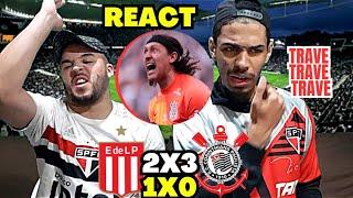 REACT ESTUDIANTES 1 (2) X (3) 0 CORINTHIANS - PÊNALTIS - CÁSSIO FECHA O GOL E TRAVE AJUDA