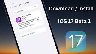 How to Download iOS 17 Beta || How to Get iOS 17 Beta 1 || iOS 17 Release Date and Time ||