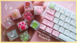 Making Custom Key Caps with Resin for the First Time  CoolRiceBunnies Kawaii DIY Watch Me Craft