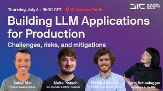 Building LLM Applications for Production - AI Campus Berlin