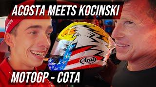 Pedro Acosta meets John Kocinski / COTA MotoGP USA / @motogeo