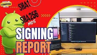 HOW TO GENERATE SIGNING REPORT IN ANDROID STUDIO