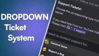 Discord Dropdown style Ticket Support System 2023 | Sapphire Bot x Ticket Tool
