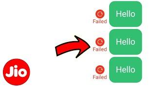 Jio Sim Sms Sending Failed | Jio Message Failed To Send | Sms Failed Problem Jio