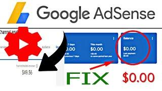 YouTube earning not showing in AdSense | estimated earning is not showing in AdSense Fix | Easy way