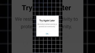 Try Again Later Instagram | Instagram Like , Follow Problem #instagram #problemsolving