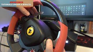 HOW TO ADJUST Thrustmaster Ferrari 458 Spider Sensitivity