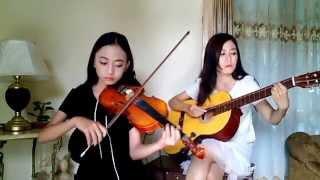 Air J.S.Bach violin & guitar _ Aciw Alexa ft Jk