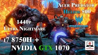 Doom Eternal 1440p Ultra Nightmare GTX 1070 + I7 8750H