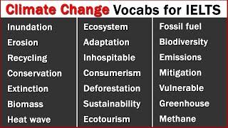 Lexical Resource and Topic-Specific Vocabulary for IELTS, (Climate Change)