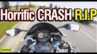 Motorcycle Rider Speeds 190 mph To Fatal CRASH (R.I.P)