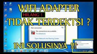 WIFI ADAPTER TIDAK TERDETEKSI INI SOLUSINYA !