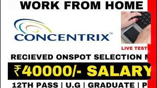 CONCENTRIX INDIA HIRING | LIVE TEST ANSWERS | WORK FROM HOME JOBS 2024 | ONLINE JOBS AT HOME