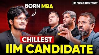 The *MOST COMPOSED* IIM Mock Interview  (MUST WATCH ️) || CAT GDPI