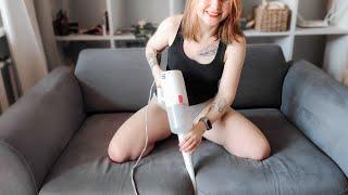 How to vacuum a sofa? (tutorial)