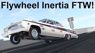 The 1 Ton Flywheel Drag Car! BeamNG. Drive