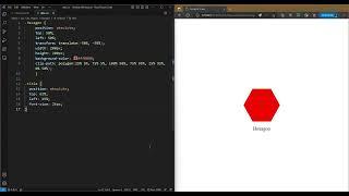 CSS Tutorial: Hexagon Shape #html #css #tutorial #shape #hexagon