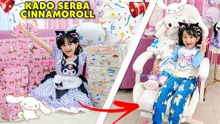 SAMANTHA BUKA KADO ULANG TAHUN KE 7 ISI CINNAMOROLL & KUROMI SEMUANYA ?! 