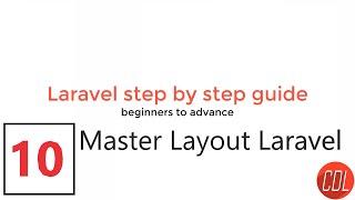 (10) Part-1 Master blade in Laravel | Master layout | Main layout for all pages