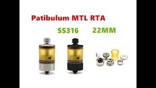 SS316 Patibulum style 22MM MTL RTA Tank atomizer from Wejoytech