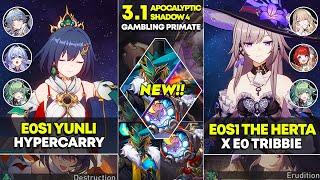 NEW Apocalyptic Shadow 4 | E0S1 Yunli Hypercarry & E0S1 The Herta x Tribbie | Honkai Star Rail 3.1