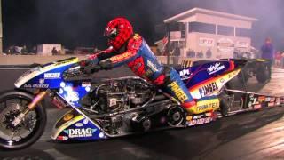 Top Fuel Nitro Motorcycle Import vs Harley - Larry "Spiderman" Mcbride 5.83et @ 232mph