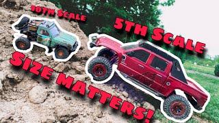 Is BIGGER Really Better? 5th Scale Crawler VS 10th Scale Crawler