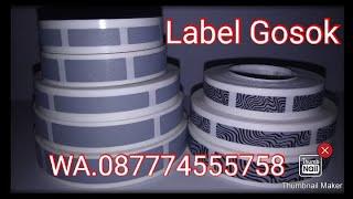 label gosok voucher | label gosok | stiker penutup pin