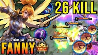 26 Kills!! Best Fanny One Hit Build and Emblem!! - Build Top 1 Global Fanny ~ MLBB
