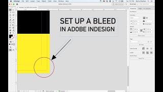 How to set up a Bleed in Adobe InDesign, so your page prints to the edge.