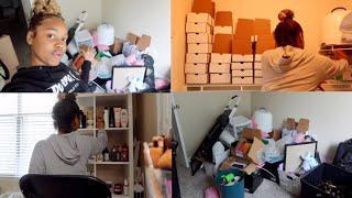 I Moved Into My New Office Space, Unpacking Supplies, Inventory & More! | Entrepreneur Life