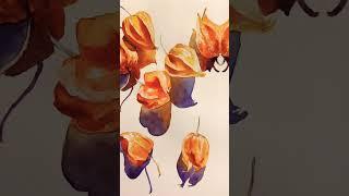 Цветы акварелью #watercolor #floralart #floraart