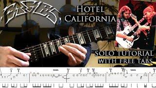 Eagles - Hotel California guitar solo lesson (with free tablatures and backing tracks)