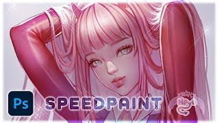 Photoshop Semi-Realistic Speedpaint : Zero Two [Darling in the Franxx]