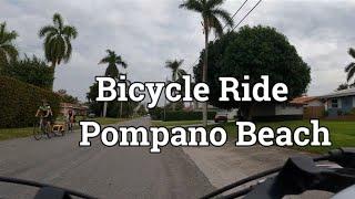 Biking The Street of Pompano Beach Florida